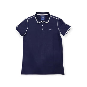 Stefano R Golf T Shirt Stefano R Mercerised Golfer Navy/White