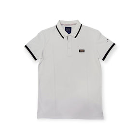 Stefano R Golf T Shirt Stefano R Mercerised Golfer White/Black