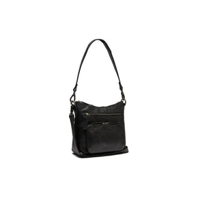 The Chesterfield Ladies Handbags The Chesterfield Leather Shoulder Bag Black Tula