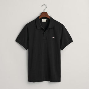 Gant Regular Fit Shield Pique Golfer Black (7805222912089)