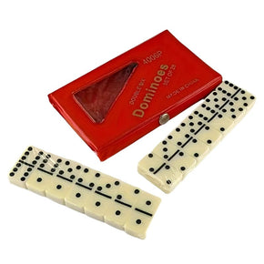 Toys Game Dominoes Double Six Game Mini Set of 28 Travel Game (7880846082137)