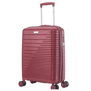 Travelmate Suit Case Travel Mate 55cm Hard Shell Zipper 8 Wheel Xbag Cabin Trolley TSA L-343 C - Red (7759138685017)