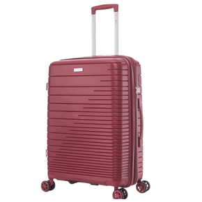 Travelmate Suit Case Travel Mate 65cm Hard Shell Zipper 8 Wheel Xbag Trolley Case TSA L-343 B - Red