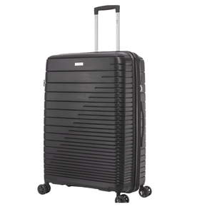 Travelmate Suitcase Travel Mate 65cm Hard Shell Zipper 8 Wheel Xbag Trolley Case TSA L-343 B - Black