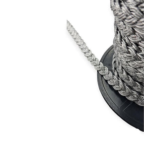 TRIMMINGS Habby Silver Braided Metallic Ric Rac 5mm (7808632848473)