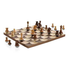 Umbra Chess Game Umbra Wobble Chess Set Walnut UMB377601656 (7398849183833)