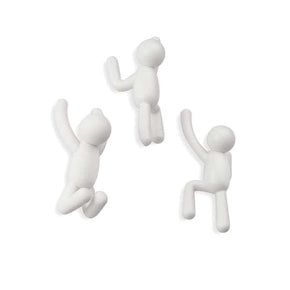 Umbra Paper Holder Umbra Buddy Hooks White Set of 3 UMB318165660