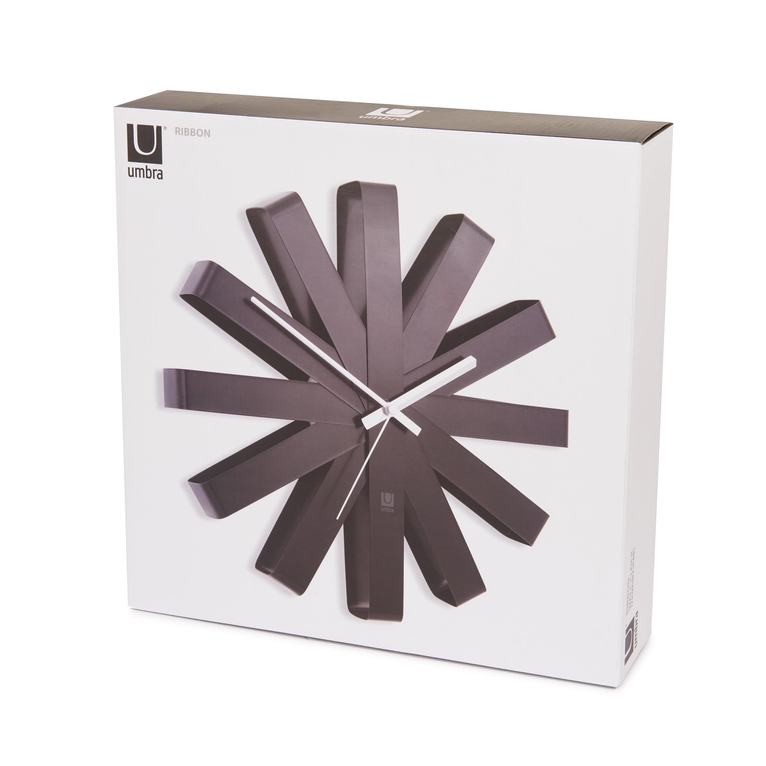 The original RIBBON WALL CLOCK in COPPER/Black by Umbra® - Picture