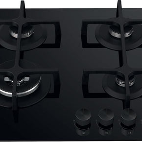 Whirlpool Gas Hob Whirlpool 60cm 4-Burner Black Gas Hob GOA6423NB1 (7889371856985)