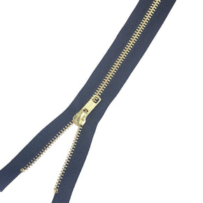 YKK ZIPS HABBY Black YKK Gold Metal Zip 70 cm (7735895195737)