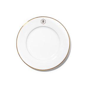 Jan Dinner Plate Jan Gold Rimmed Side Plate JH-000019 (7208894300249)