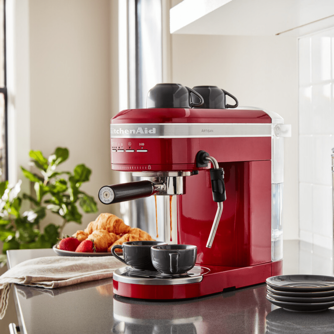Semi-automatic coffee machine ARTISAN 5KES6503ECA, red metallic