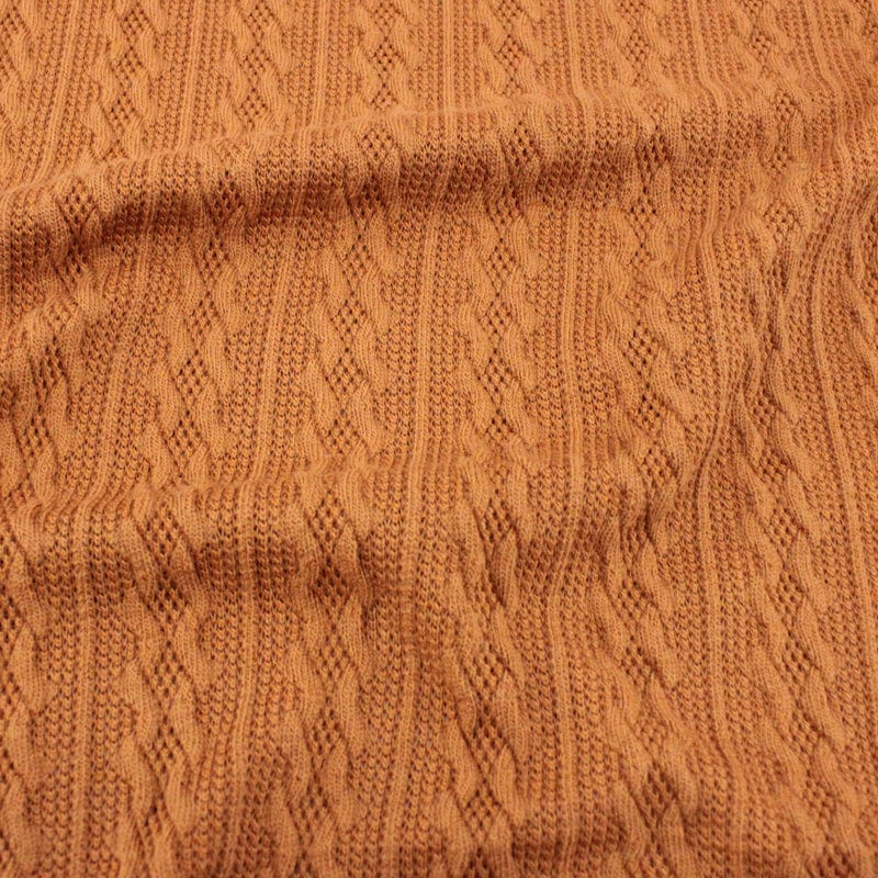 Cable Knit Fabric Rust 150 cm for Sale ️ Lowest Price Guaranteed